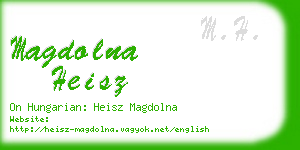 magdolna heisz business card